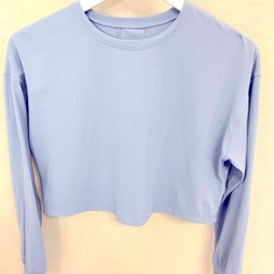 Blue Lululemon crop top